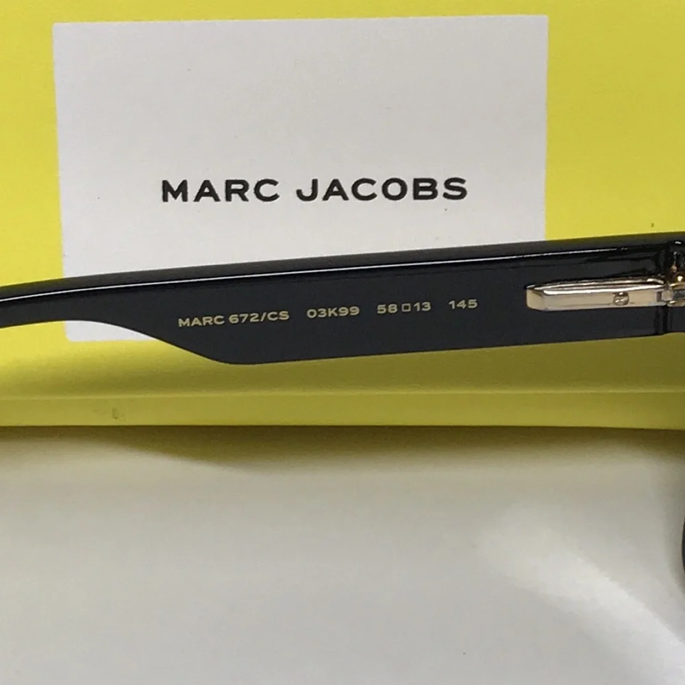 New Authentic Marc Jacobs MARC 672/CS 58mm Men’s Sunglasses – Black/Gray